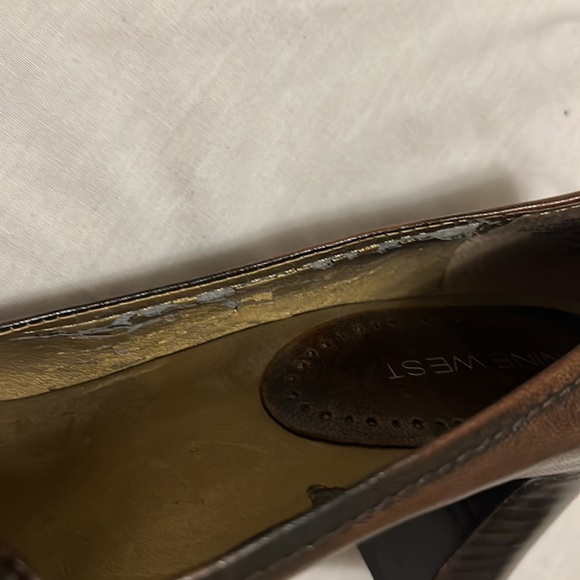 Nine West, Close Toe, Block Heels, Brown and Black, Size 7 - Picture 10 of 10